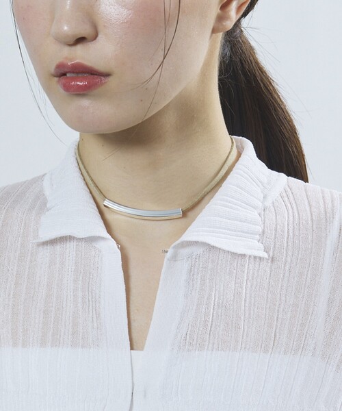 Firsthand（ファーストハンド）の「Firsthand/ファーストハンド CORD NECKLACE / コードネックレス バー（ネックレス・レディース・ブラック/ベージュ・FREE）」の22枚目の写真