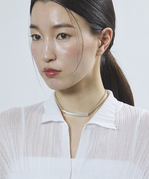 Firsthand（ファーストハンド）の「Firsthand/ファーストハンド CORD NECKLACE / コードネックレス バー（ネックレス・レディース・ブラック/ベージュ・FREE）」の12枚目の写真