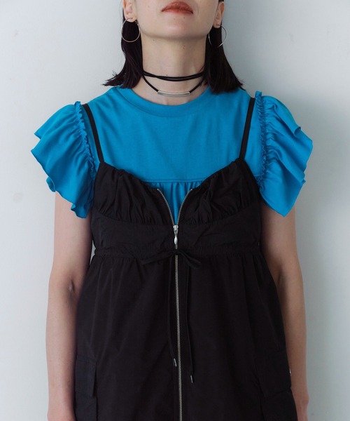 Firsthand（ファーストハンド）の「Firsthand/ファーストハンド CORD NECKLACE / コードネックレス バー（ネックレス・レディース・ブラック/ベージュ・FREE）」の2枚目の写真