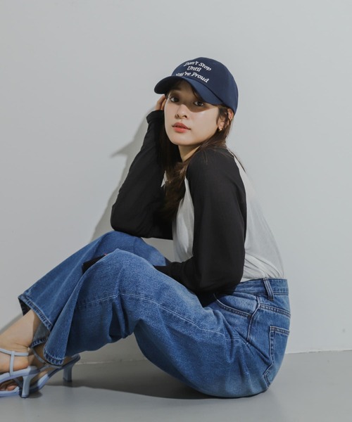 SENSE OF PLACE by URBAN RESEARCH（センスオブプレイスバイアーバンリサーチ）の「サムホールシアーラグランTシャツ（Tシャツ/カットソー・レディース・ブラック系その他/グレー系その他/ブルー系その他・ONE）」の7枚目の写真