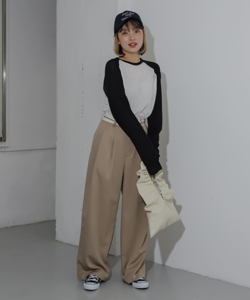 SENSE OF PLACE by URBAN RESEARCH（センスオブプレイスバイアーバンリサーチ）の「サムホールシアーラグランTシャツ（Tシャツ/カットソー・レディース・ブラック系その他/グレー系その他/ブルー系その他・ONE）」の14枚目の写真