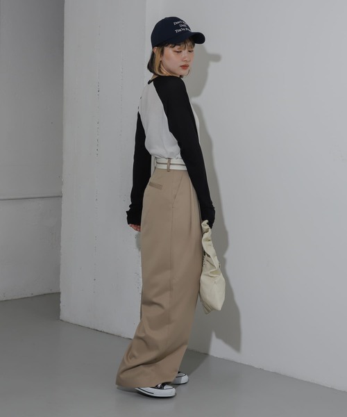 SENSE OF PLACE by URBAN RESEARCH（センスオブプレイスバイアーバンリサーチ）の「サムホールシアーラグランTシャツ（Tシャツ/カットソー・レディース・ブラック系その他/グレー系その他/ブルー系その他・ONE）」の15枚目の写真