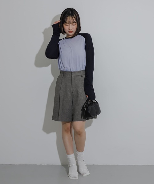 SENSE OF PLACE by URBAN RESEARCH（センスオブプレイスバイアーバンリサーチ）の「サムホールシアーラグランTシャツ（Tシャツ/カットソー・レディース・ブラック系その他/グレー系その他/ブルー系その他・ONE）」の16枚目の写真