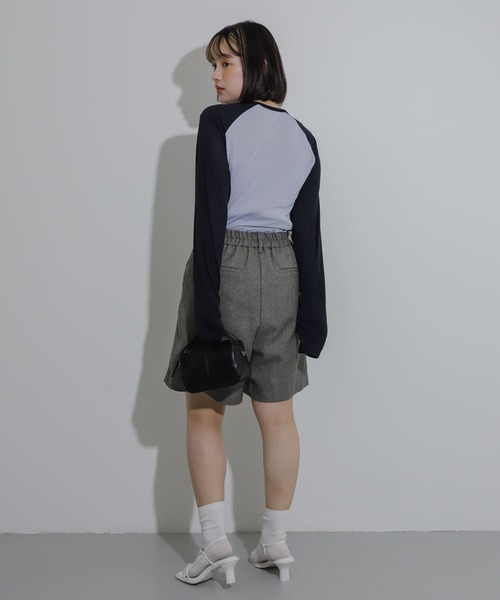 SENSE OF PLACE by URBAN RESEARCH（センスオブプレイスバイアーバンリサーチ）の「サムホールシアーラグランTシャツ（Tシャツ/カットソー・レディース・ブラック系その他/グレー系その他/ブルー系その他・ONE）」の18枚目の写真