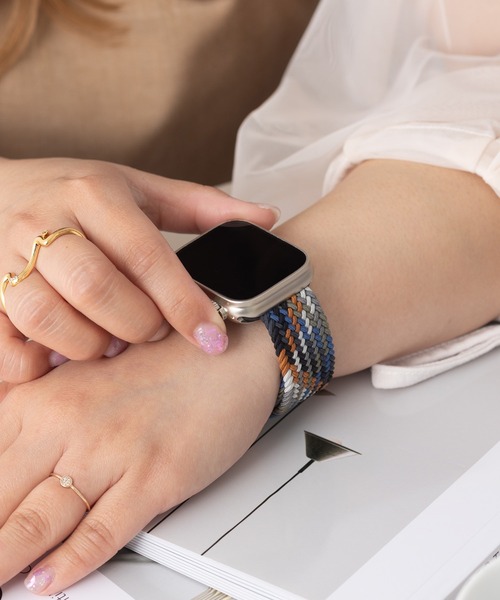 ナイロン編み WOVEN Apple Watch Band スマートウォッチバンド【38/40/41/42/44/45/49mm対応