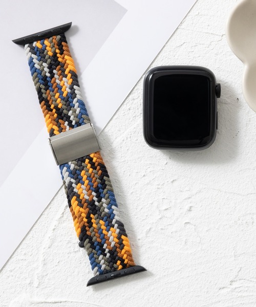 emonique(エモニーク)の「ナイロン編み WOVEN Apple Watch バンド スマートウォッチバンド【38/40/41/42/44/45/49mm対応】(デジタル腕時計・メンズ・その他6/その他5/その他4/その他3/その他2/その他1・42/38)」の3枚目の写真