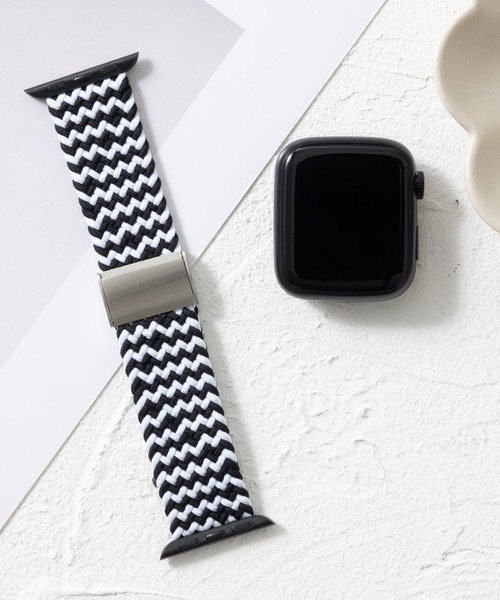 emonique(エモニーク)の「ナイロン編み WOVEN Apple Watch バンド スマートウォッチバンド【38/40/41/42/44/45/49mm対応】(デジタル腕時計・メンズ・その他6/その他5/その他4/その他3/その他2/その他1・42/38)」の4枚目の写真