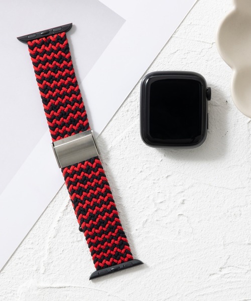 emonique(エモニーク)の「ナイロン編み WOVEN Apple Watch バンド スマートウォッチバンド【38/40/41/42/44/45/49mm対応】(デジタル腕時計・メンズ・その他6/その他5/その他4/その他3/その他2/その他1・42/38)」の5枚目の写真