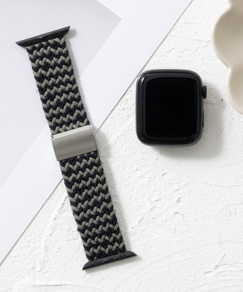 emonique(エモニーク)の「ナイロン編み WOVEN Apple Watch バンド スマートウォッチバンド【38/40/41/42/44/45/49mm対応】(デジタル腕時計・メンズ・その他6/その他5/その他4/その他3/その他2/その他1・42/38)」の6枚目の写真