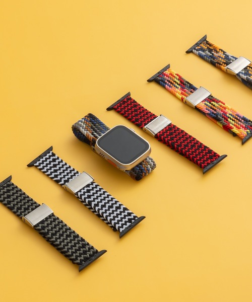 emonique(エモニーク)の「ナイロン編み WOVEN Apple Watch バンド スマートウォッチバンド【38/40/41/42/44/45/49mm対応】(デジタル腕時計・メンズ・その他6/その他5/その他4/その他3/その他2/その他1・42/38)」の7枚目の写真