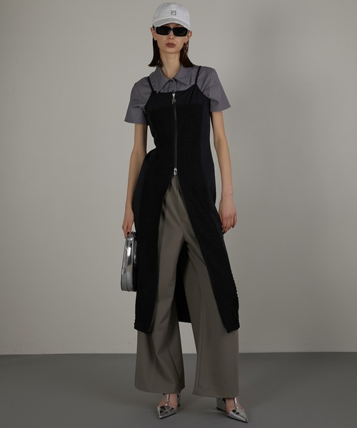 PRANK PROJECT(プランクプロジェクト)の「2WAYキャミドレス / 2WAY Cami Dress(ドレス・レディース・ブラック/アイボリー・FREE)」の2枚目の写真