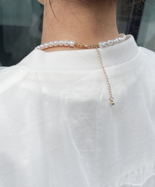 Meli rich（メリーリッチ）の「シアーチュールコンビジップブルゾン（ブルゾン・レディース・ブラック/オフホワイト・FREE）」の22枚目の写真