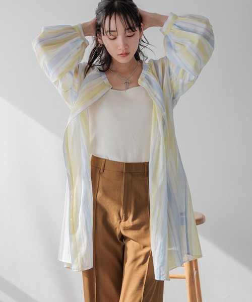 LOWRYS FARM（ローリーズファーム）の「3WAYヨウリュウブラウス　991745（シャツ/ブラウス・レディース・ホワイト/ブラック/ブルー/その他・FREE）」の4枚目の写真