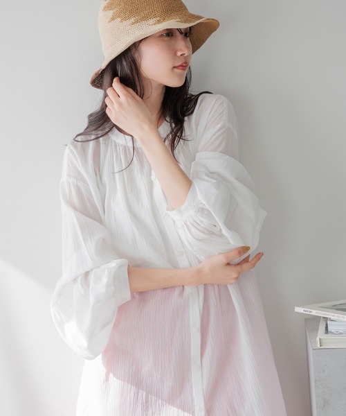 LOWRYS FARM（ローリーズファーム）の「3WAYヨウリュウブラウス　991745（シャツ/ブラウス・レディース・ホワイト/ブラック/ブルー/その他・FREE）」の7枚目の写真