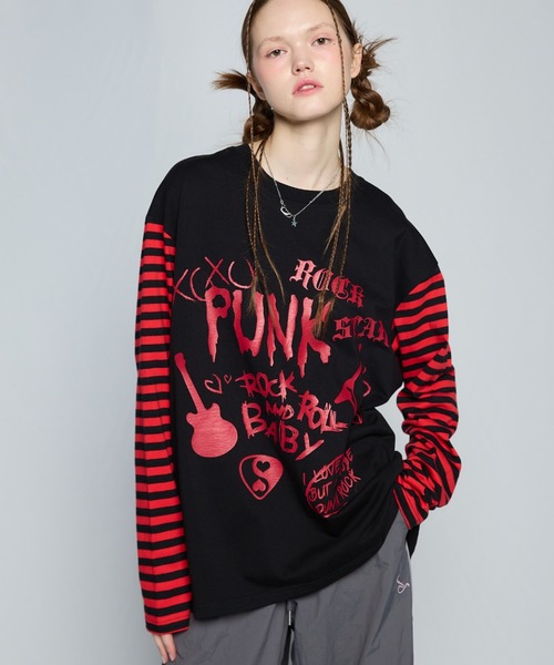 LUVISTRUE(ラヴイズトゥルー)の「【ZOZOTOWN限定】ZO PUNK TEE(Tシャツ/カットソー・レディース・ブラック・FREE)」の1枚目の写真