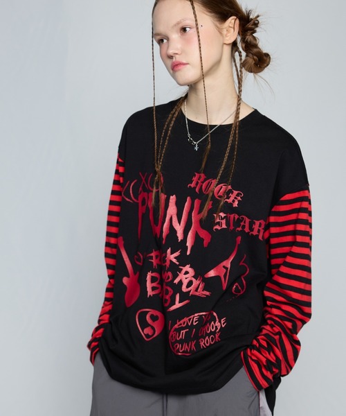 LUVISTRUE(ラヴイズトゥルー)の「【ZOZOTOWN限定】ZO PUNK TEE(Tシャツ/カットソー・レディース・ブラック・FREE)」の4枚目の写真