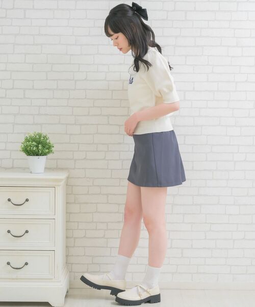 ems excite(エムズエキサイト)の「ロゴジャガード半袖NT(ニット/セーター・レディース・ピンク/ナチュラル/ブルー・FREE)」の10枚目の写真