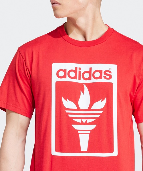 adidas(アディダス)の「adidas/アディダス TREFOIL TOUCH Tシャツ(Tシャツ/カットソー・メンズ・ブルー/レッド/ホワイト・2XL/XL/M)」の6枚目の写真