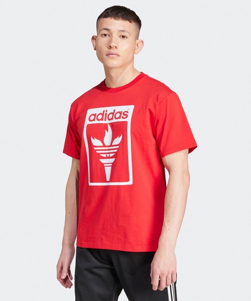 adidas(アディダス)の「adidas/アディダス TREFOIL TOUCH Tシャツ(Tシャツ/カットソー・メンズ・ブルー/レッド/ホワイト・2XL/XL/M)」の7枚目の写真
