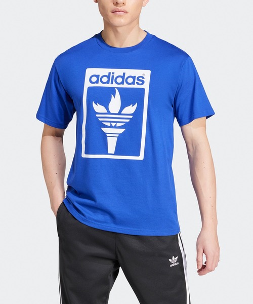 adidas(アディダス)の「adidas/アディダス TREFOIL TOUCH Tシャツ(Tシャツ/カットソー・メンズ・ブルー/レッド/ホワイト・2XL/XL/M)」の8枚目の写真
