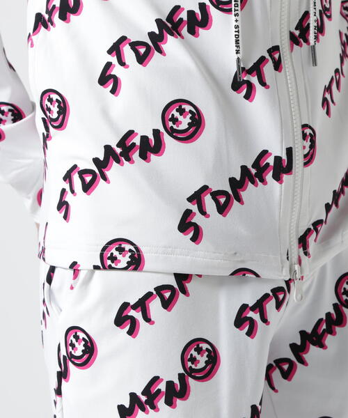 STUD MUFFIN（スタッドマフィン）の「STUD MUFFIN/スタッドマフィン/フラッシュグラフィティ柄ストレッチナイロンPK（ラッシュガード・メンズ・ホワイト/ブラック・2/3）」の14枚目の写真