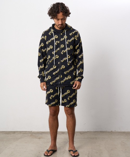 STUD MUFFIN（スタッドマフィン）の「STUD MUFFIN/スタッドマフィン/フラッシュグラフィティ柄ストレッチナイロンPK（ラッシュガード・メンズ・ホワイト/ブラック・2/3）」の18枚目の写真