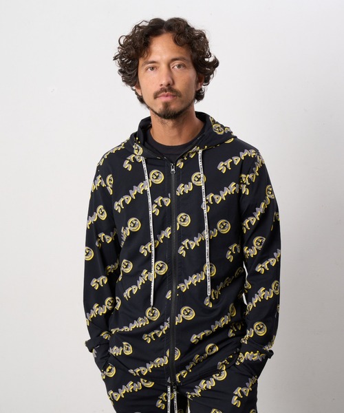 STUD MUFFIN（スタッドマフィン）の「STUD MUFFIN/スタッドマフィン/フラッシュグラフィティ柄ストレッチナイロンPK（ラッシュガード・メンズ・ホワイト/ブラック・2/3）」の19枚目の写真