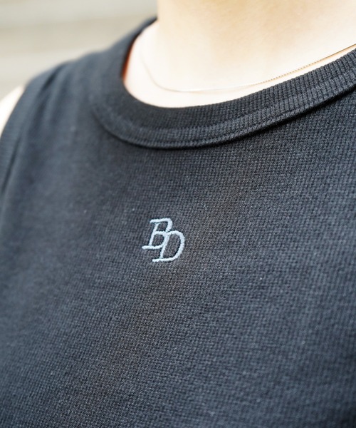 BEN DAVIS(ベンデイビス)の「《BEN DAVIS》 EMBRO RIB TANKTOP/抗菌防臭(Tシャツ/カットソー・レディース・ホワイト/ブラック・FREE)」の8枚目の写真