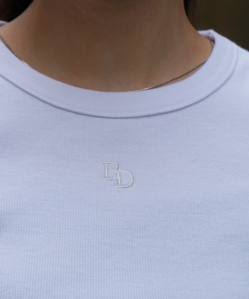 BEN DAVIS(ベンデイビス)の「《BEN DAVIS》 EMBRO RIB TANKTOP/抗菌防臭(Tシャツ/カットソー・レディース・ホワイト/ブラック・FREE)」の9枚目の写真