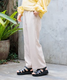 niko and... | DRYリネンライクストレートパンツ(その他パンツ)