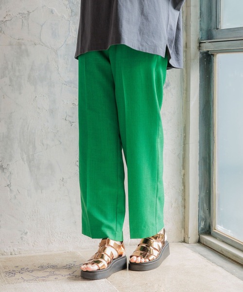 niko and...（ニコアンド）の「DRYリネンライクストレートパンツ（その他パンツ・レディース・グリーン/ピンク/ラベンダー/ブルー/ブラック/ライトベージュ・LARGE/MEDIUM）」の16枚目の写真