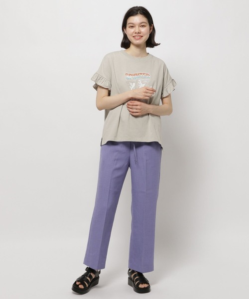 niko and...（ニコアンド）の「DRYリネンライクストレートパンツ（その他パンツ・レディース・グリーン/ピンク/ラベンダー/ブルー/ブラック/ライトベージュ・LARGE/MEDIUM）」の20枚目の写真