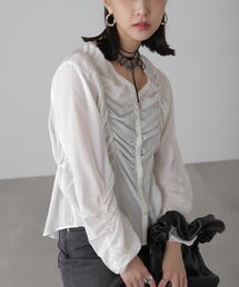 FREE'S MART | ◆Vネックシャーリングブラウス(シャツ/ブラウス)