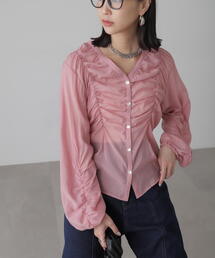 FREE'S MART | ◆Vネックシャーリングブラウス(シャツ/ブラウス)