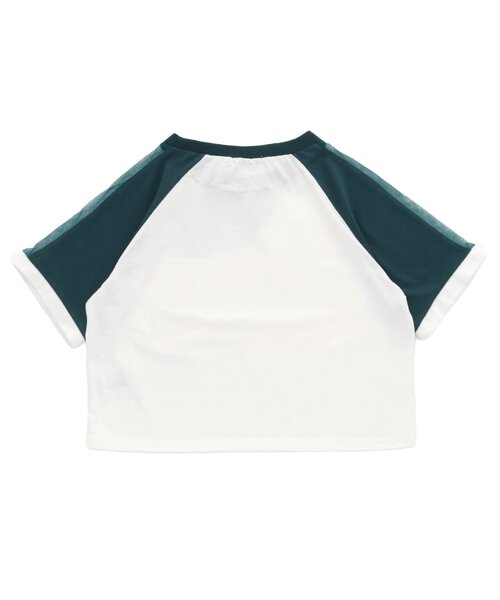 algy（アルジー）の「【ACTIVE・接触冷感】チュールラインラグランT（Tシャツ/カットソー・キッズ・グリーン/ブラック/サックスブルー・XX-SMALL/X-SMALL/MEDIUM/SMALL）」の6枚目の写真
