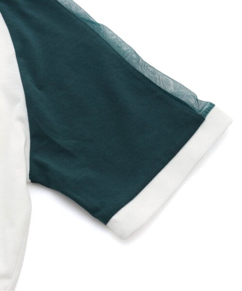 algy（アルジー）の「【ACTIVE・接触冷感】チュールラインラグランT（Tシャツ/カットソー・キッズ・グリーン/ブラック/サックスブルー・XX-SMALL/X-SMALL/MEDIUM/SMALL）」の11枚目の写真