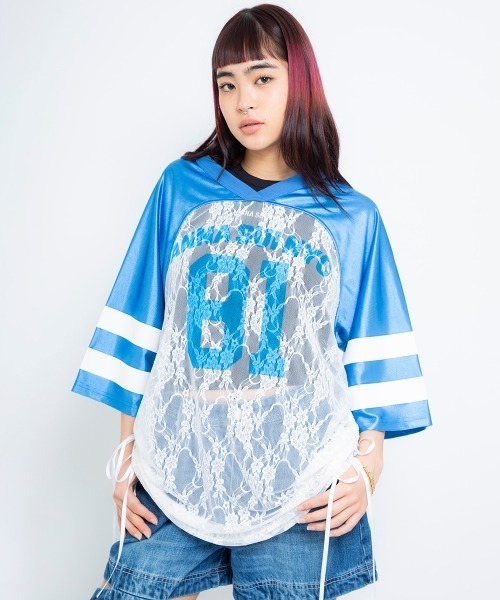 ANNA SUI（アナスイ）の「ANNA SUI NYC レース 切替 ロンT 【SP】（その他トップス・レディース・ブラック/ブルー/ホワイト/ピンク・FREE）」の4枚目の写真
