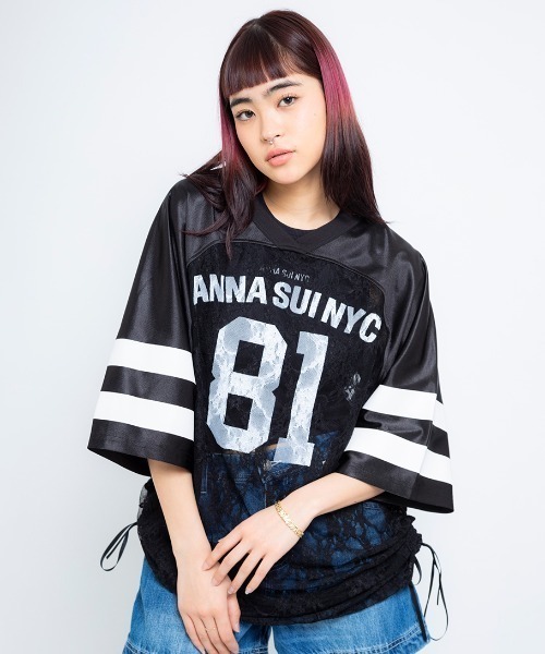 ANNA SUI（アナスイ）の「ANNA SUI NYC レース 切替 ロンT 【SP】（その他トップス・レディース・ブラック/ブルー/ホワイト/ピンク・FREE）」の12枚目の写真