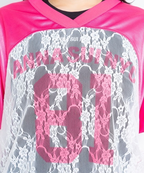 ANNA SUI（アナスイ）の「ANNA SUI NYC レース 切替 ロンT 【SP】（その他トップス・レディース・ブラック/ブルー/ホワイト/ピンク・FREE）」の6枚目の写真