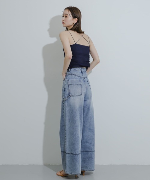 SENSE OF PLACE by URBAN RESEARCH(センスオブプレイスバイアーバンリサーチ)の「カップツキチュールキャミソール(キャミソール・レディース・ブラック/オレンジ/アイボリー/ネイビー・ONE)」の9枚目の写真