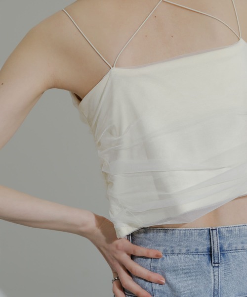 SENSE OF PLACE by URBAN RESEARCH(センスオブプレイスバイアーバンリサーチ)の「カップツキチュールキャミソール(キャミソール・レディース・ブラック/オレンジ/アイボリー/ネイビー・ONE)」の10枚目の写真