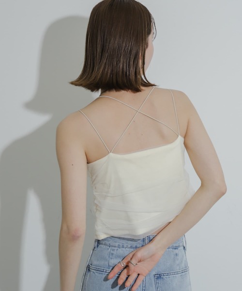 SENSE OF PLACE by URBAN RESEARCH(センスオブプレイスバイアーバンリサーチ)の「カップツキチュールキャミソール(キャミソール・レディース・ブラック/オレンジ/アイボリー/ネイビー・ONE)」の14枚目の写真