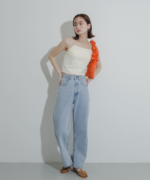 SENSE OF PLACE by URBAN RESEARCH(センスオブプレイスバイアーバンリサーチ)の「カップツキチュールキャミソール(キャミソール・レディース・ブラック/オレンジ/アイボリー/ネイビー・ONE)」の15枚目の写真