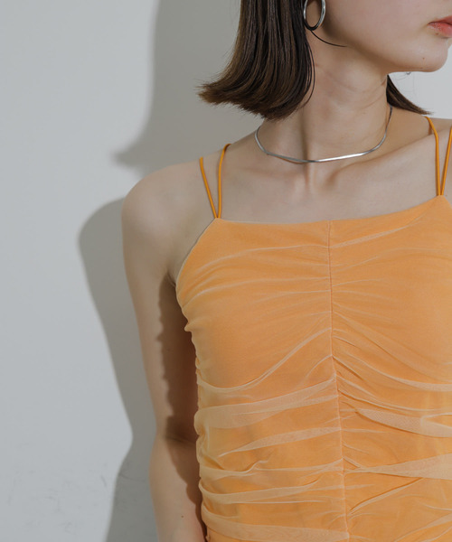 SENSE OF PLACE by URBAN RESEARCH(センスオブプレイスバイアーバンリサーチ)の「カップツキチュールキャミソール(キャミソール・レディース・ブラック/オレンジ/アイボリー/ネイビー・ONE)」の21枚目の写真