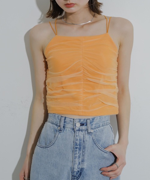 SENSE OF PLACE by URBAN RESEARCH(センスオブプレイスバイアーバンリサーチ)の「カップツキチュールキャミソール(キャミソール・レディース・ブラック/オレンジ/アイボリー/ネイビー・ONE)」の22枚目の写真