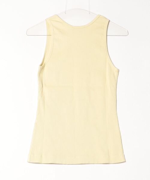MAISON KITSUNE&#39; - MAISON KITSUNE メゾンキツネ BABY FOX PATCH RIBBED TANK TOP フォックスパッチタンクトップ MW00121KJ0125 イエロー XS BABY FOX PATCH RIBBED TANK TOP | Maison Kitsuné