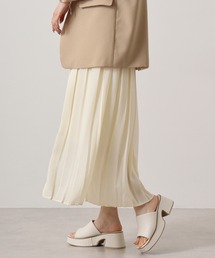 LOVERS‘ LANE45（ラバーズレインフォティファイブ）の「ジョーゼットボックスプリーツロングスカート（スカート）」