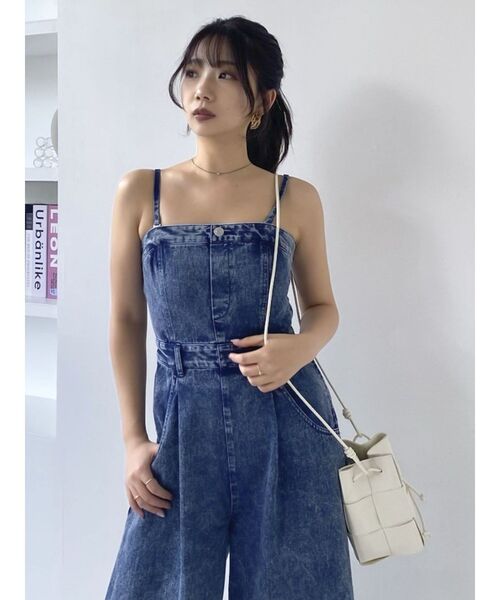 dazzlin（ダズリン）の「デニムベアロンパース（サロペット/オーバーオール・レディース・ブラック/その他1・SMALL/MEDIUM）」の3枚目の写真