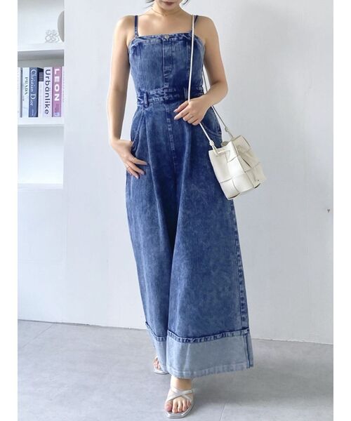 dazzlin（ダズリン）の「デニムベアロンパース（サロペット/オーバーオール・レディース・ブラック/その他1・SMALL/MEDIUM）」の6枚目の写真