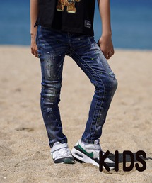 【美品】アダムスジャグラー Adams juggler スキニー デニムパンツ 11.3ブラックスキニーパンツ（その他パンツ）｜adamsJUGGLER